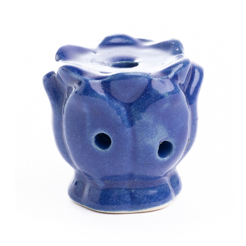 Incensário Indiano Cascata de Porcelana Azul