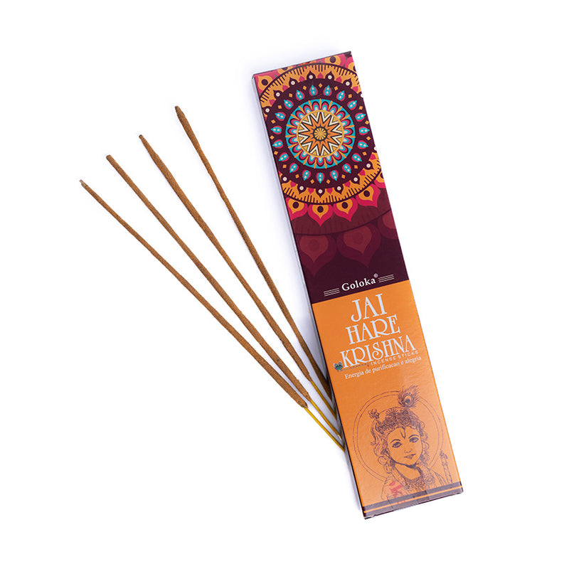 Incenso Indiano Goloka Massala Jai Hare Krishna 15g