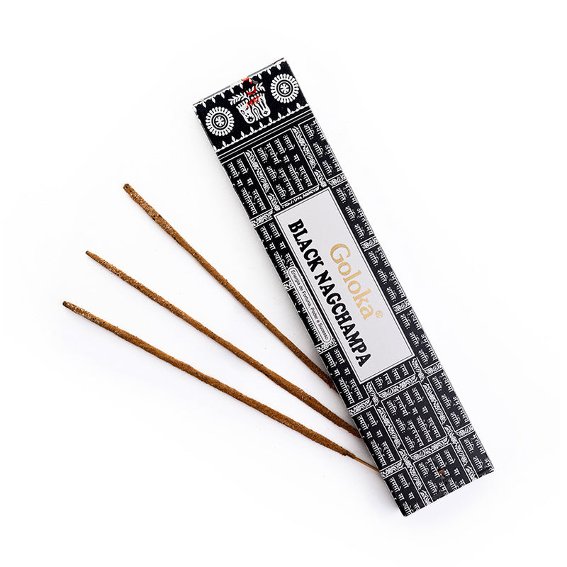 Incenso Indiano Goloka Massala Black Nag Champa 15g