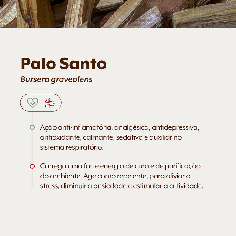 Palo Santo Incenso Natural Peruano 50g - Empório Muritiba