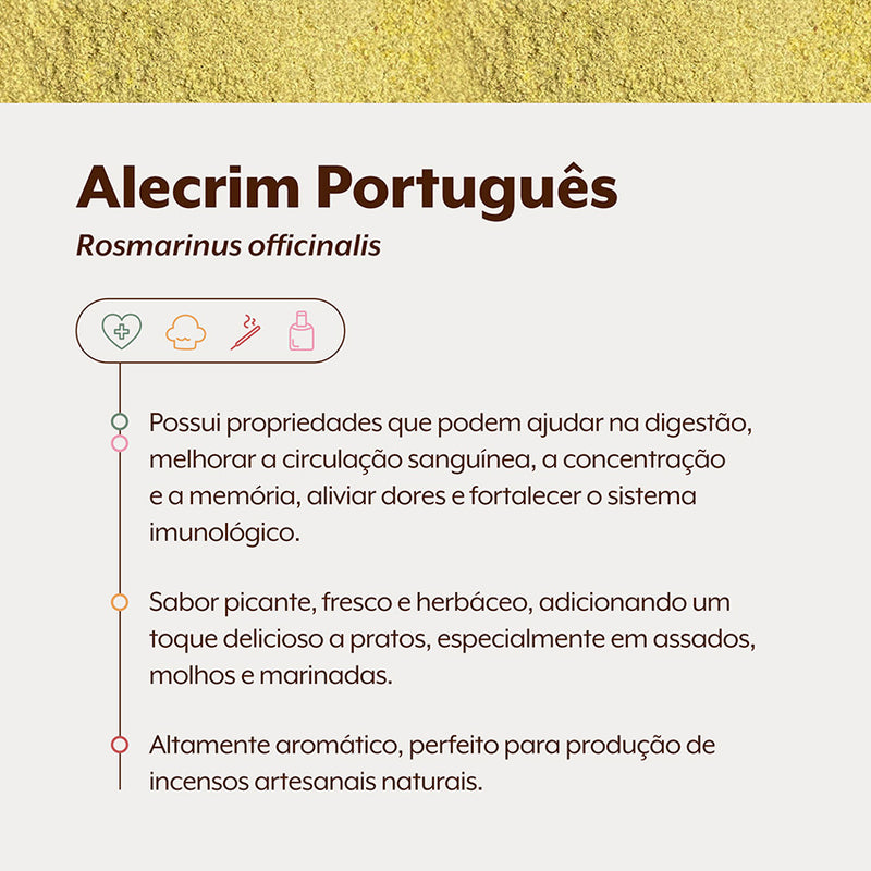 Alecrim Português | Pó Fino 250g