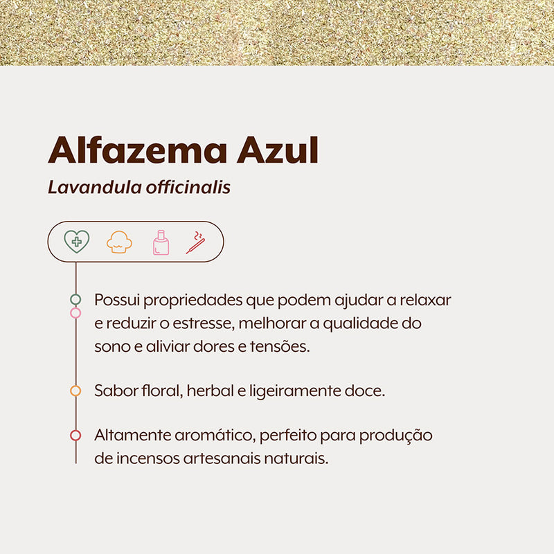 Alfazema Azul | Lavanda | Flores em Pó Grosso 100g