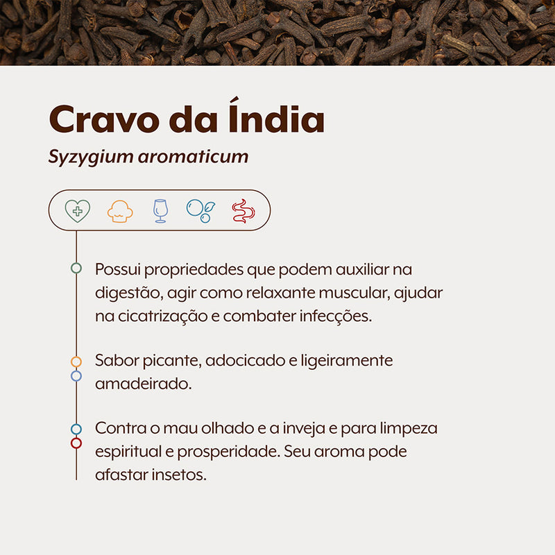 Cravo da Índia Inflorescências 100g