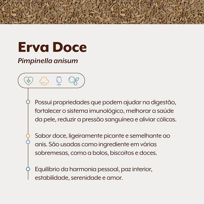 Erva Doce Sementes 100g