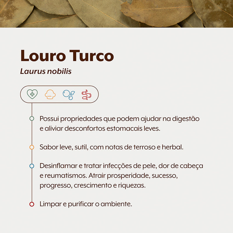 Louro Turco Folhas 1Kg