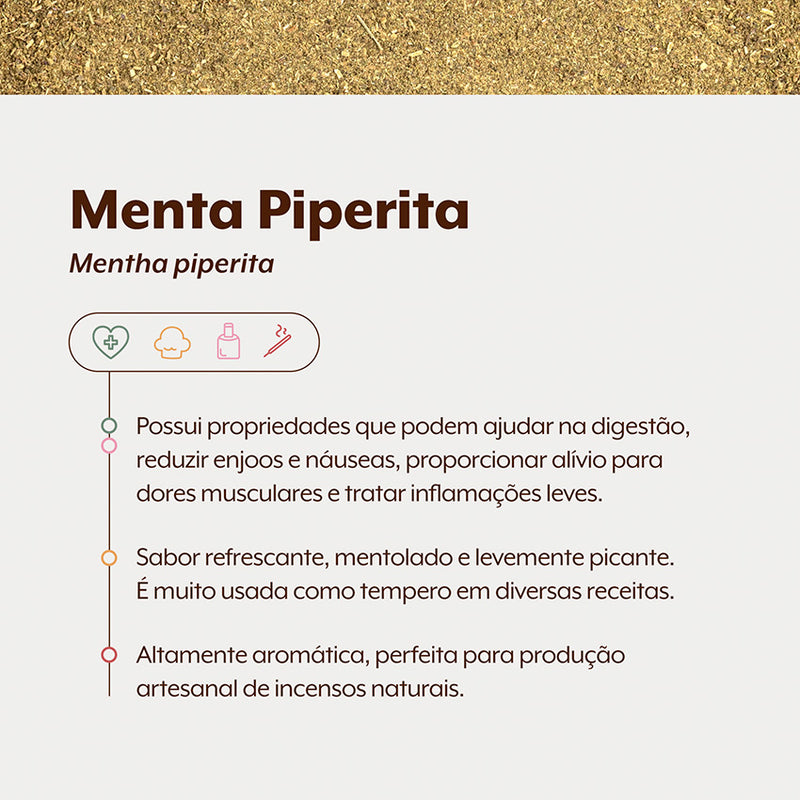 Menta Piperita em Pó | Hortelã Pimenta | 250g