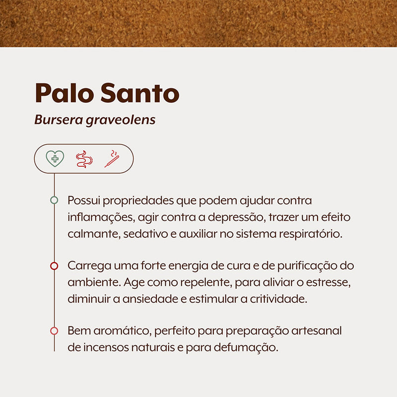 Palo Santo Peruano Extraído em Pó fino 500g