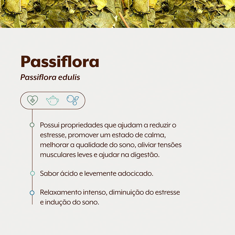 Passiflora | Maracujá | Folhas 100g