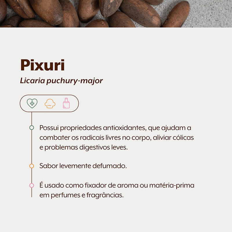 Pixuri Graúdo Sementes da Amazônia 100g