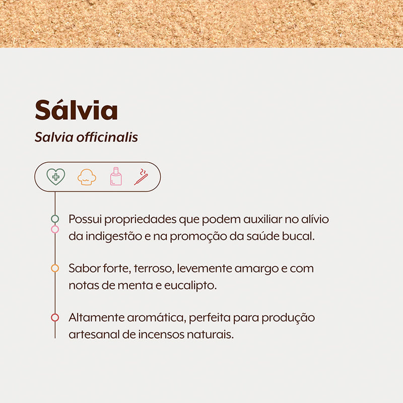 Sálvia Officinalis em Pó 250g