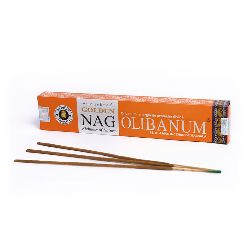 Incenso Indiano Vijayshree Golden Nag Olíbano 15g