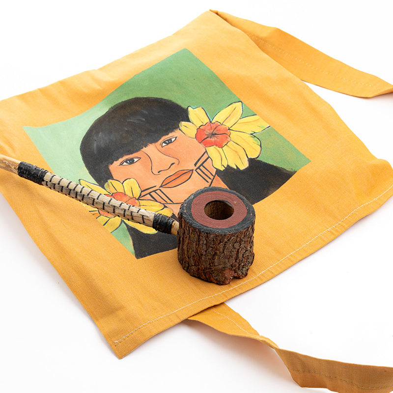 Kit Bolsa Artesanal Indígena Fulni-ô e Cachimbo de Jurema