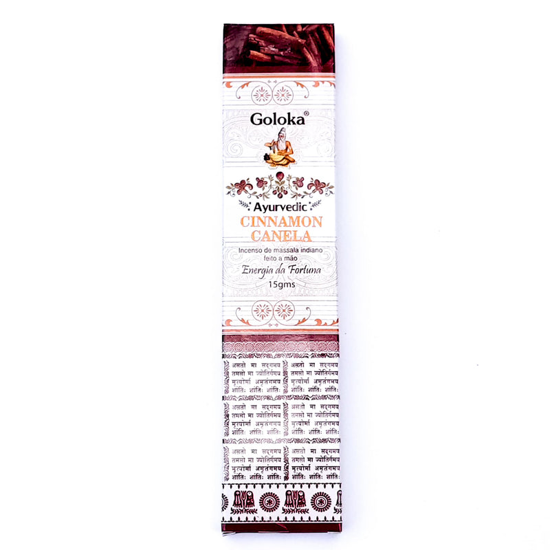 Incenso Indiano Goloka Massala Cinnamon | Canela 15g