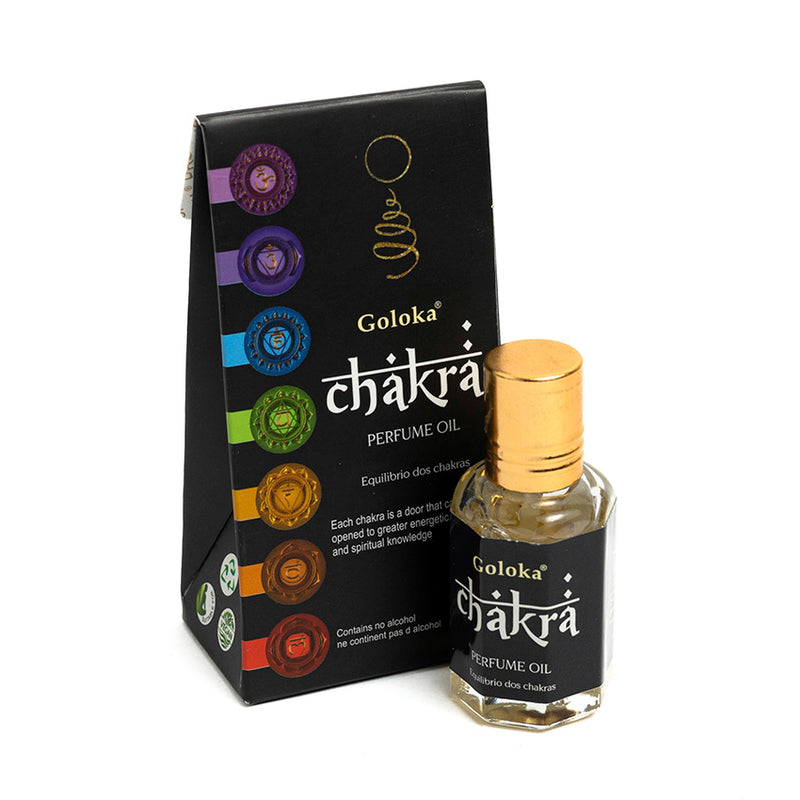 Óleo Perfumado Indiano Goloka Chakra 10ml - Empório Muritiba