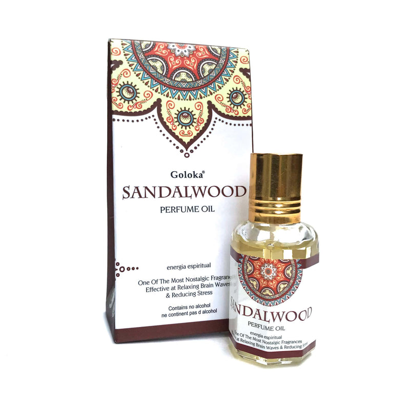 Óleo Perfumado Indiano Goloka Sândalo 10ml - Empório Muritiba