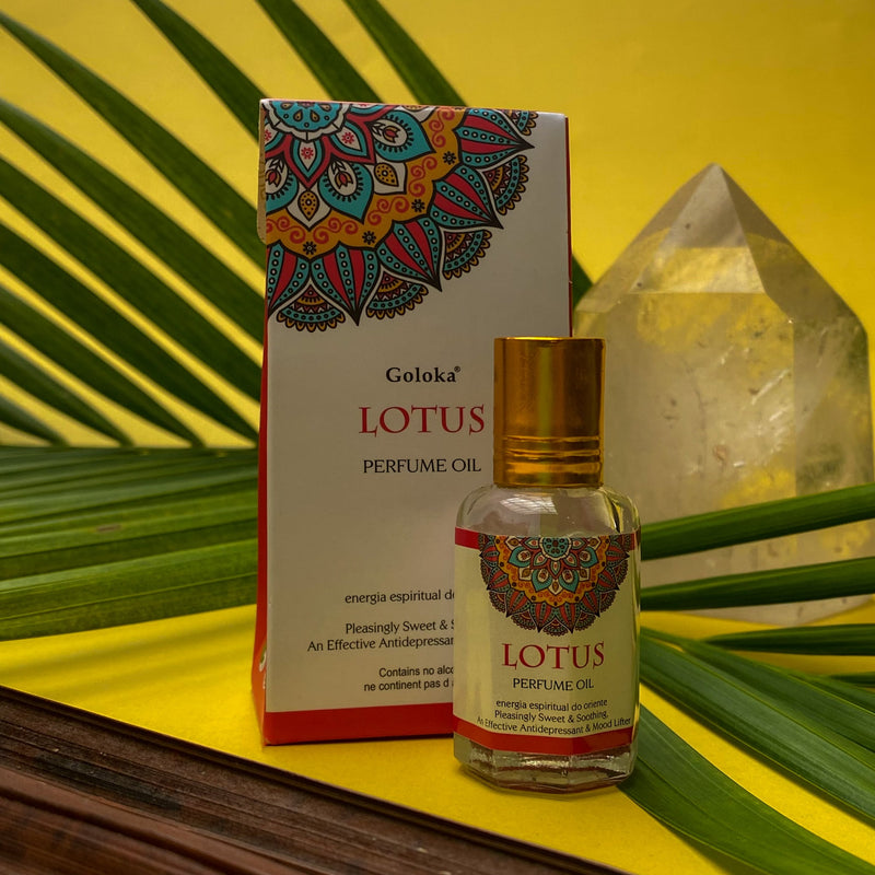 Óleo Perfumado Indiano Goloka Lótus 10ml - Empório Muritiba