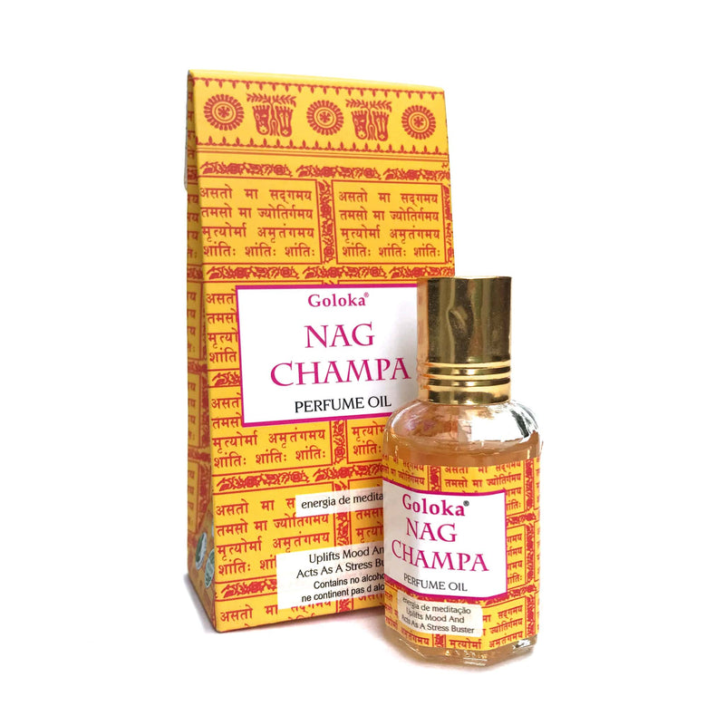 Óleo Perfumado Indiano Goloka Nag Champa 10ml - Empório Muritiba