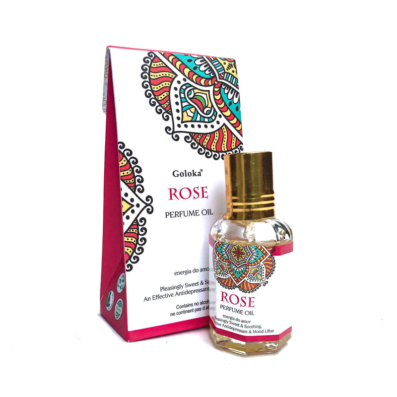 Óleo Perfumado Indiano Goloka Rose 10ml - Empório Muritiba