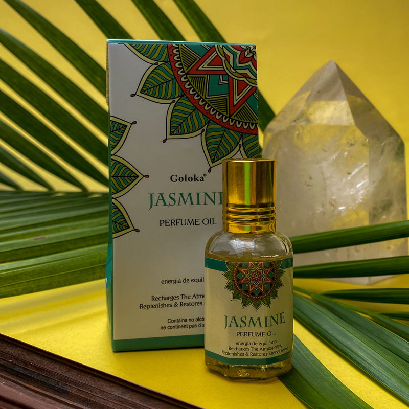 Óleo Perfumado Indiano Goloka Jasmim 10ml - Empório Muritiba