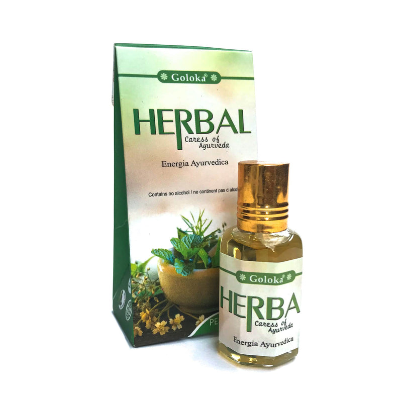 Óleo Perfumado Indiano Goloka Herbal 10ml - Empório Muritiba