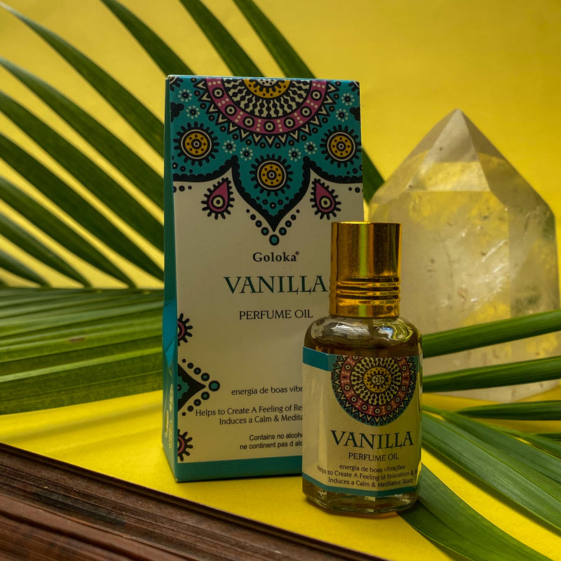 Óleo Perfumado Indiano Goloka Vanilla (Baunilha) 10ml - Empório Muritiba