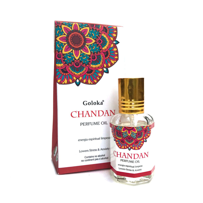 Óleo Perfumado Indiano Goloka Chandan 10ml - Empório Muritiba