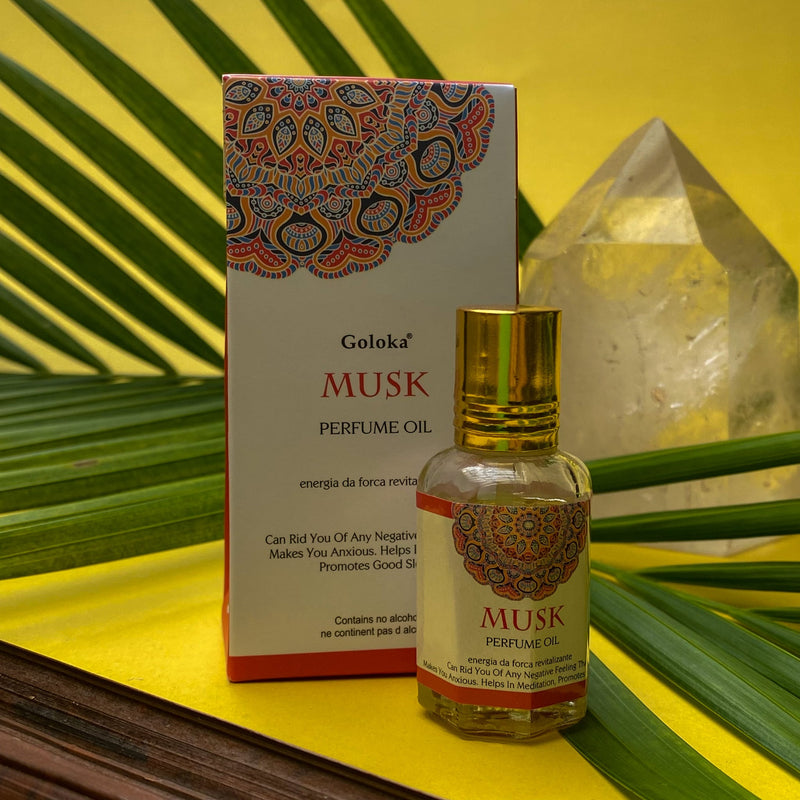 Óleo Perfumado Indiano Goloka Musk (Almíscar) 10ml - Empório Muritiba