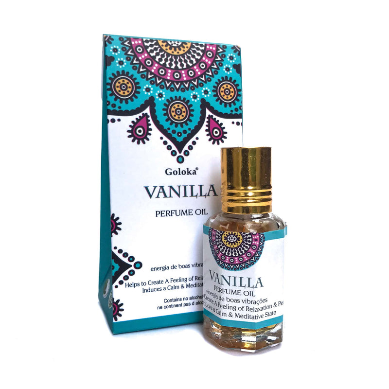 Óleo Perfumado Indiano Goloka Vanilla (Baunilha) 10ml - Empório Muritiba