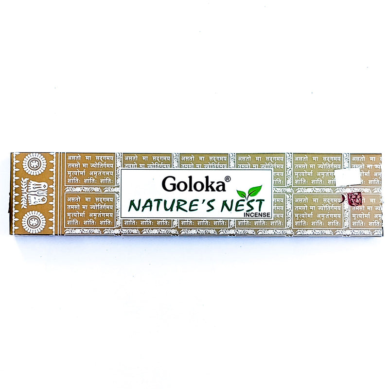 Incenso Indiano Goloka Nature's Nest 15g - Empório Muritiba