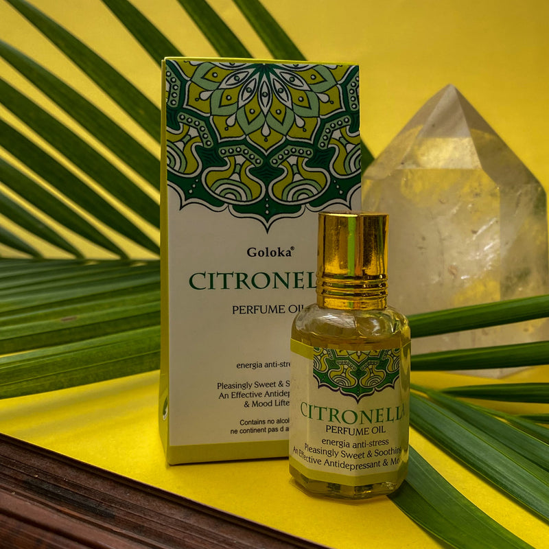 Óleo Perfumado Indiano Goloka Citronella 10ml - Empório Muritiba