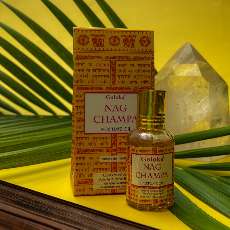 Óleo Perfumado Indiano Goloka Nag Champa 10ml - Empório Muritiba