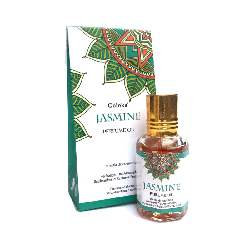 Óleo Perfumado Indiano Goloka Jasmim 10ml - Empório Muritiba